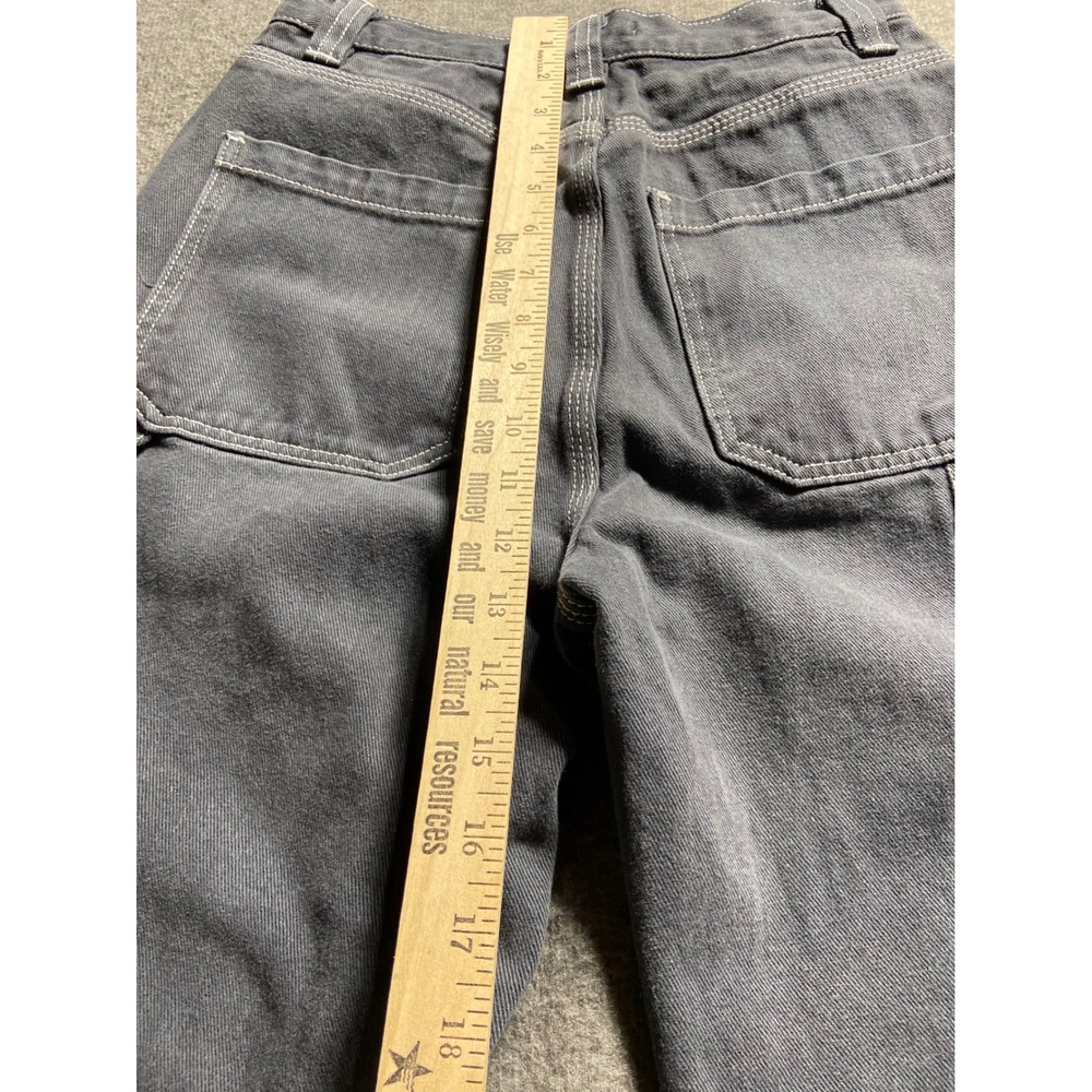 PacSun Carpenter Pants Charcoal Gray Contrast Stitch High Rise Denim 25 Grunge - Picture 10 of 11